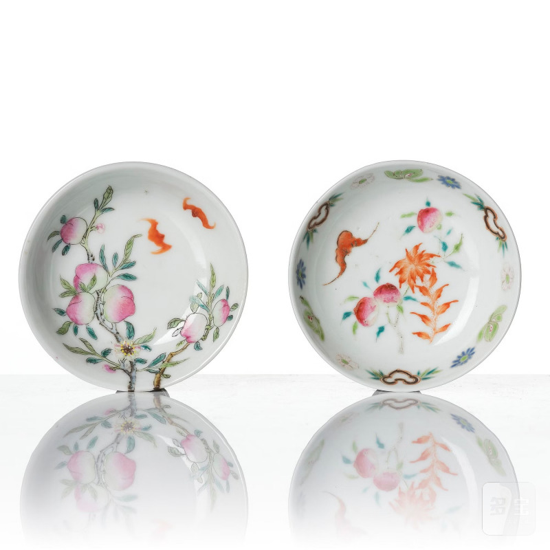 A set of six (5+1) small Chinese 'peaches' dishes, - 图4